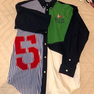 Colorful Kids Shirt with Red, Green, and Blue Accents